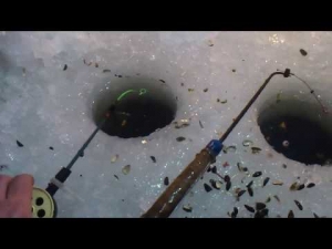 Ночная зимняя рыбалка на карася - Видео